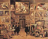Wilhelm Velten Paintings - Archduke Leopold Wilhelm in his Gallery by David the Younger Teniers